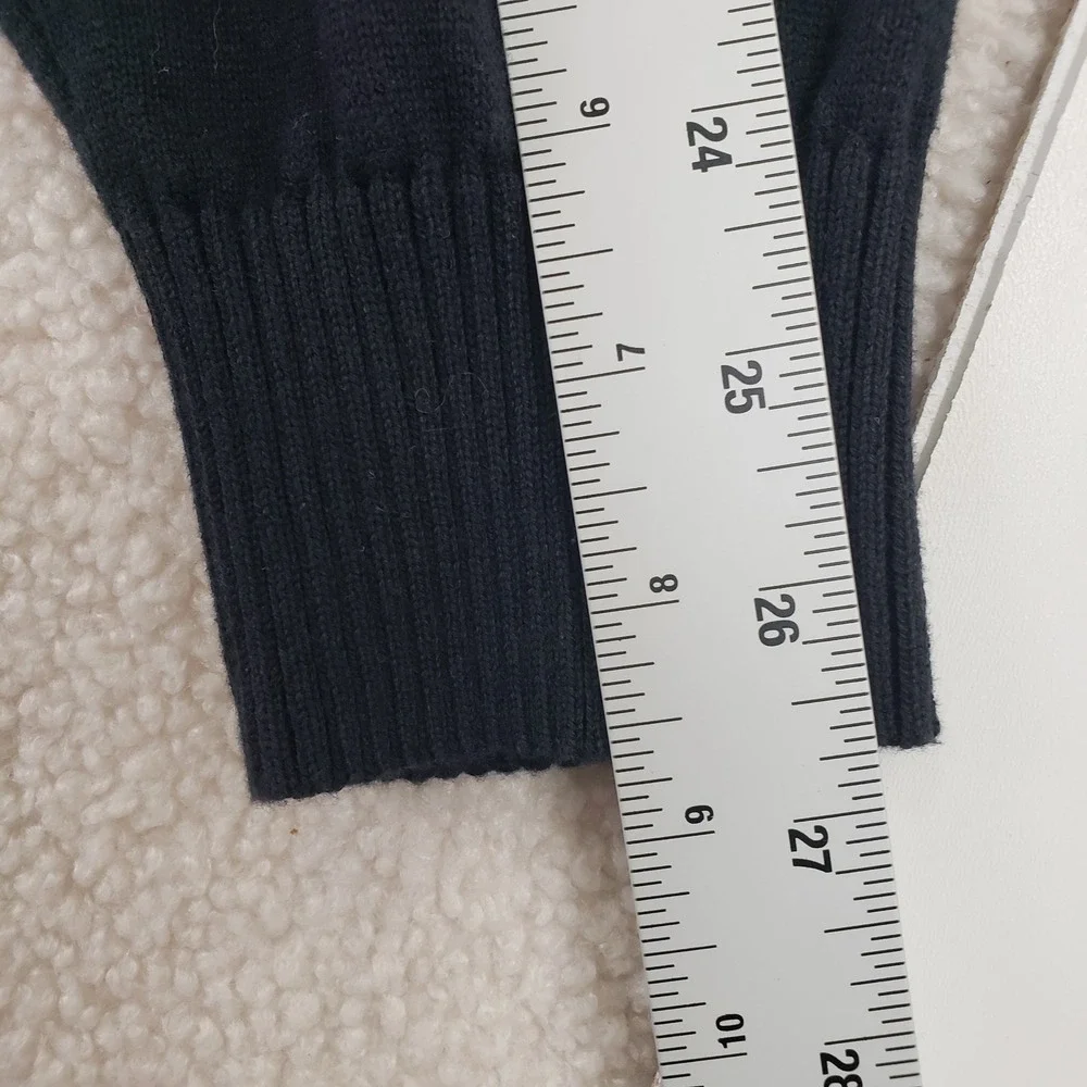 Tommy Hilfiger V-Neck Sweater Mens XL Black Preppy Classic Knit NWT